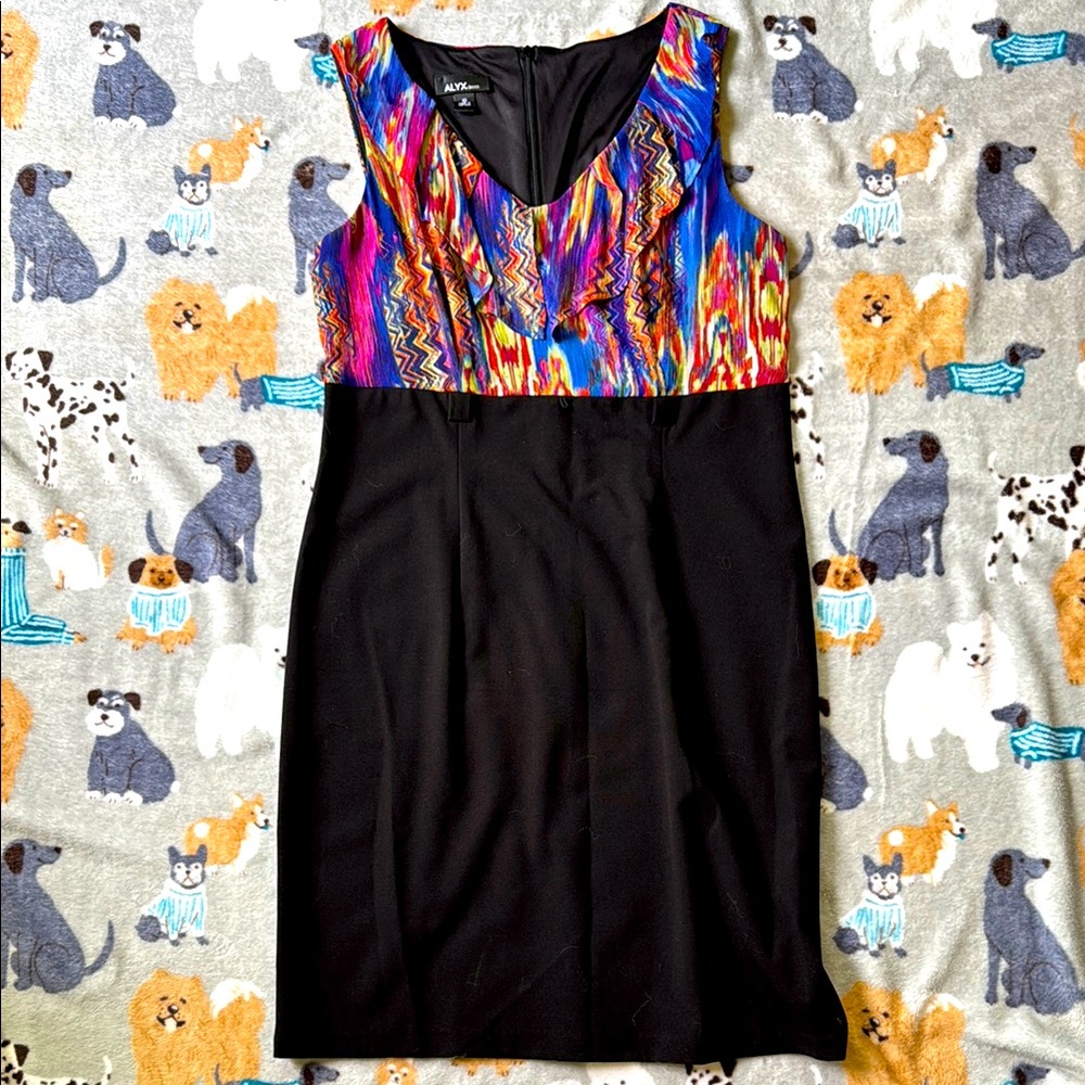 ALYX Colorful Zigzag Patterned Dress Size 10
